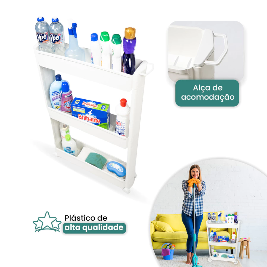 Armario Prateleira Multiuso Para Lavanderia Petshop Manicure Cozinha — foto 3 de 4