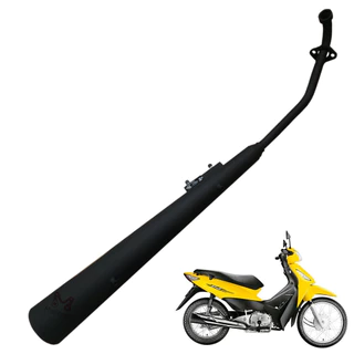 Escapamento Fortuna Biz 125 2009 a 2015 Mod.Original - Preto