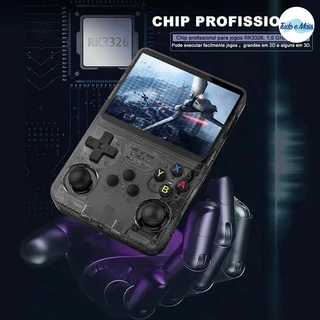 Tela IPS 3.5 polegadas console portátil R36S + de 15000 jogos vídeo game 64g Linux a pronta entrega