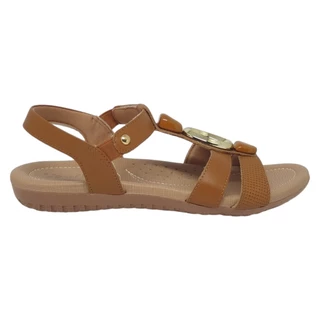 Sandalia Salto Baixo Enfeite Usaflex R18790 em Oferta na Shopee