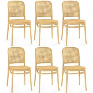 Kit 6 Cadeiras de Jantar Roma para Sala e Cozinha