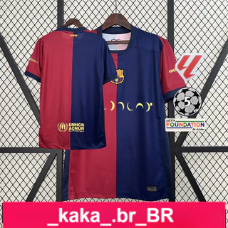 Camisa de Futebol 2024/25 BA Azul Vermelho Manga Curta Camisetas Masculinas