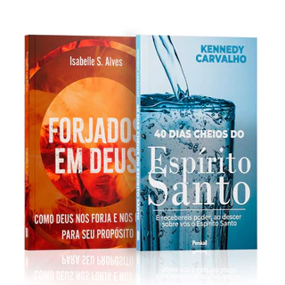 Kit 2 Livros - Forjando Almas | Forjados em Deus + 40 Dias Cheios do Espírito Santo | Kennedy Carvalho
