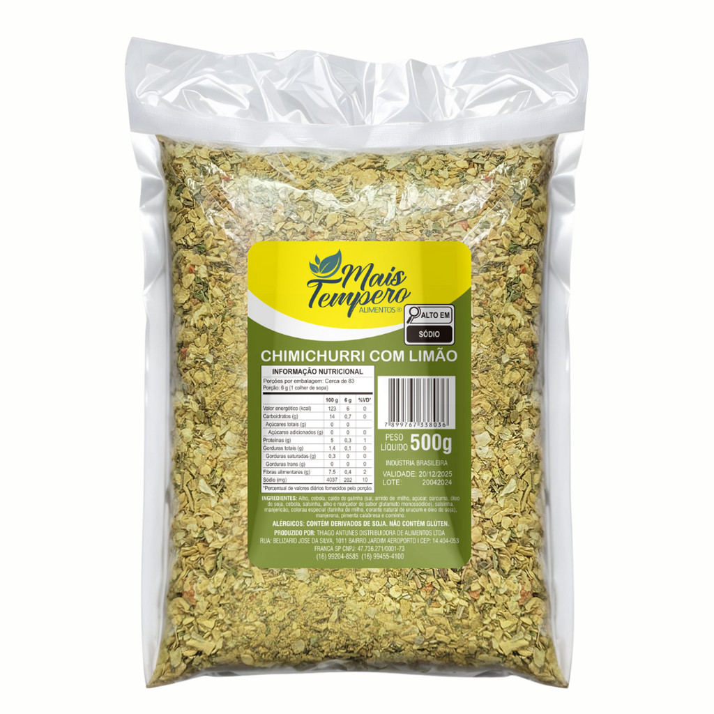 Tempero Chimichurri Original Sem Pimenta (1kg ou 2kg)