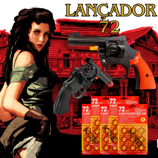 Brinquedo espoleta de estalinho com 5 cartelas de 72 munição cada