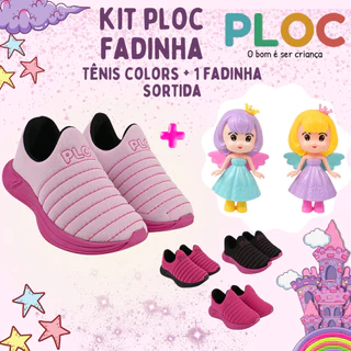 Kit Fadinhas Ploc : Tênis Colors Calce Fácil + 1 FADINHA SORTIDA em Oferta na Shopee