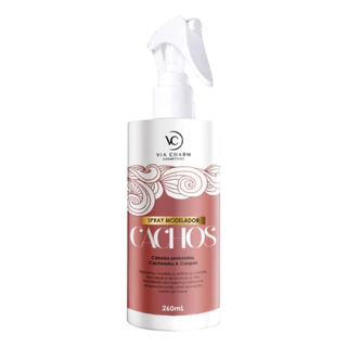 Spray Modelador De Cachos Via Charm Cacheados Crespos