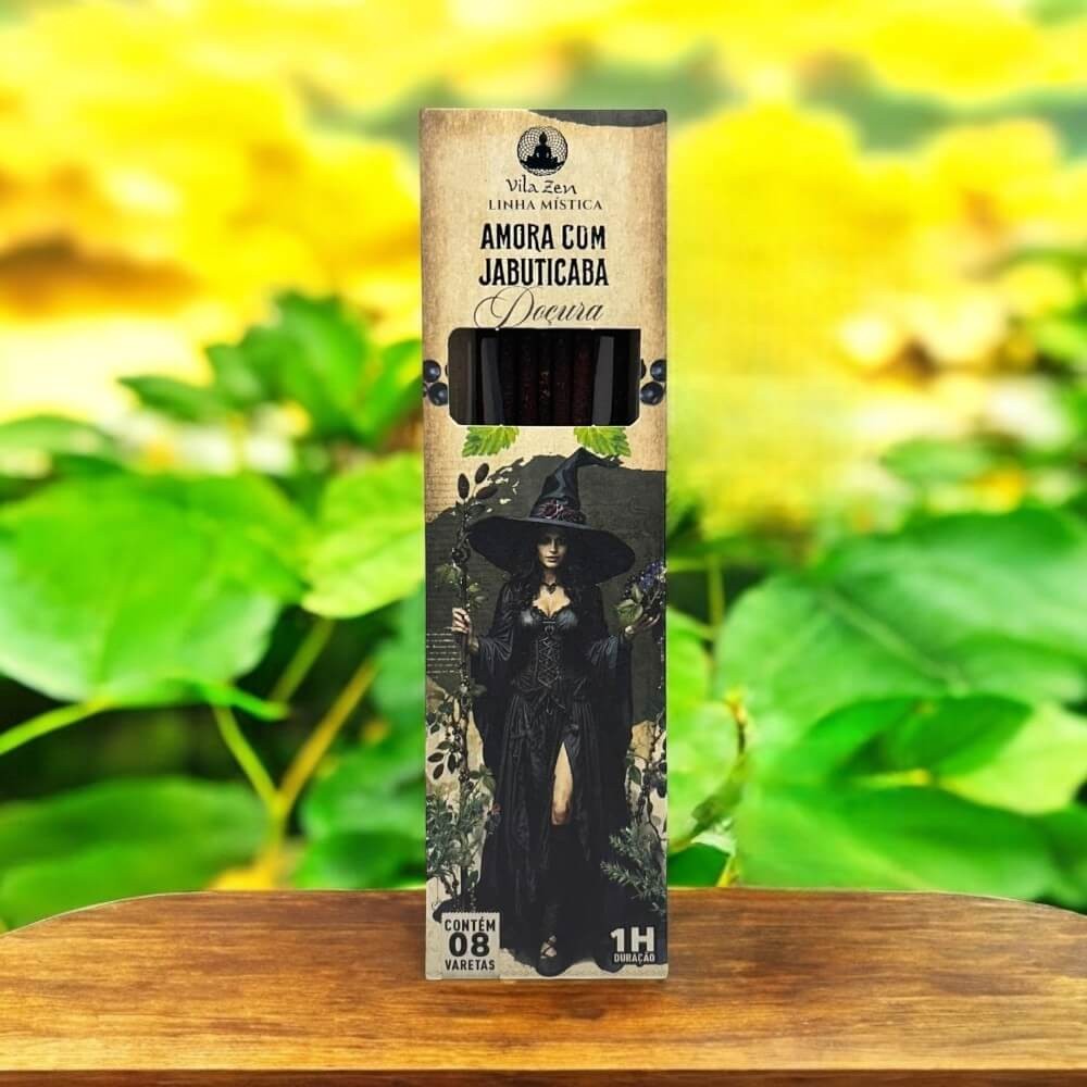Incenso Natural Vila Zen Linha Mística Das Bruxas Amora Com
