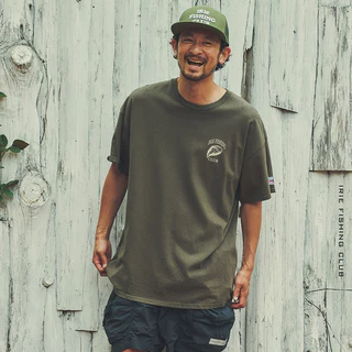 Ifc KURODAI TEE Roupas da moda ao ar livre Roupas de manga curta estampadas de algodão puro manga curta