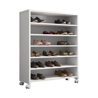 Sapateira Multiuso Com 5 Prateleiras Com Rodizio Panama