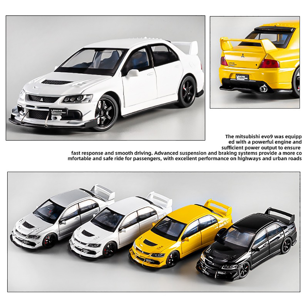 KLT 1 : 32 Mitsubishi Lancer Evolução Ix Diecast Modelo Carro Liga