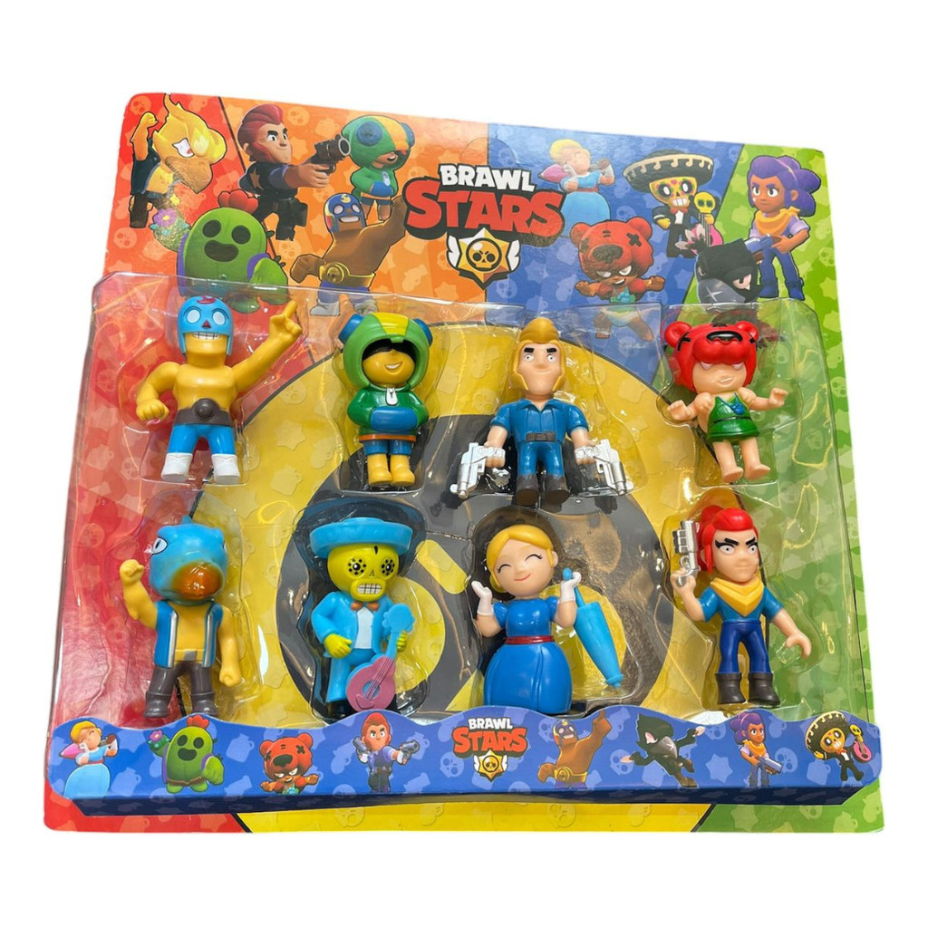 Bonecos Brawl Stars Cartela C/ 8 Bonecos Brinquedo Infantil | Shopee Brasil