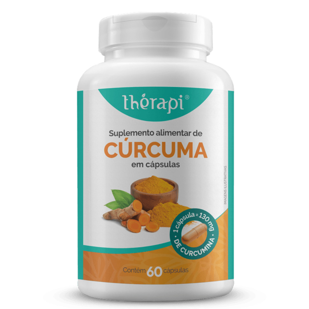 CURCUMA EM CAPSULAS 500 MG X 60 CAPULAS THERAPI | Shopee Brasil