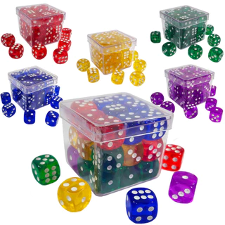 Kit 27X Dados D6 Translúcidos Marcadores Ponto Magic MTG RPG