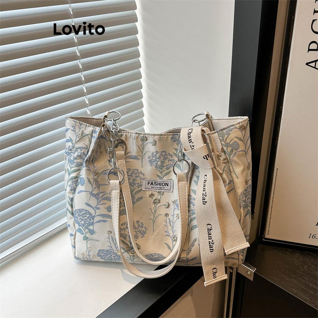 Bolsa de ombro Casual com bordado Floral de grande capacidade Bolsa para mulheres LFA73044
