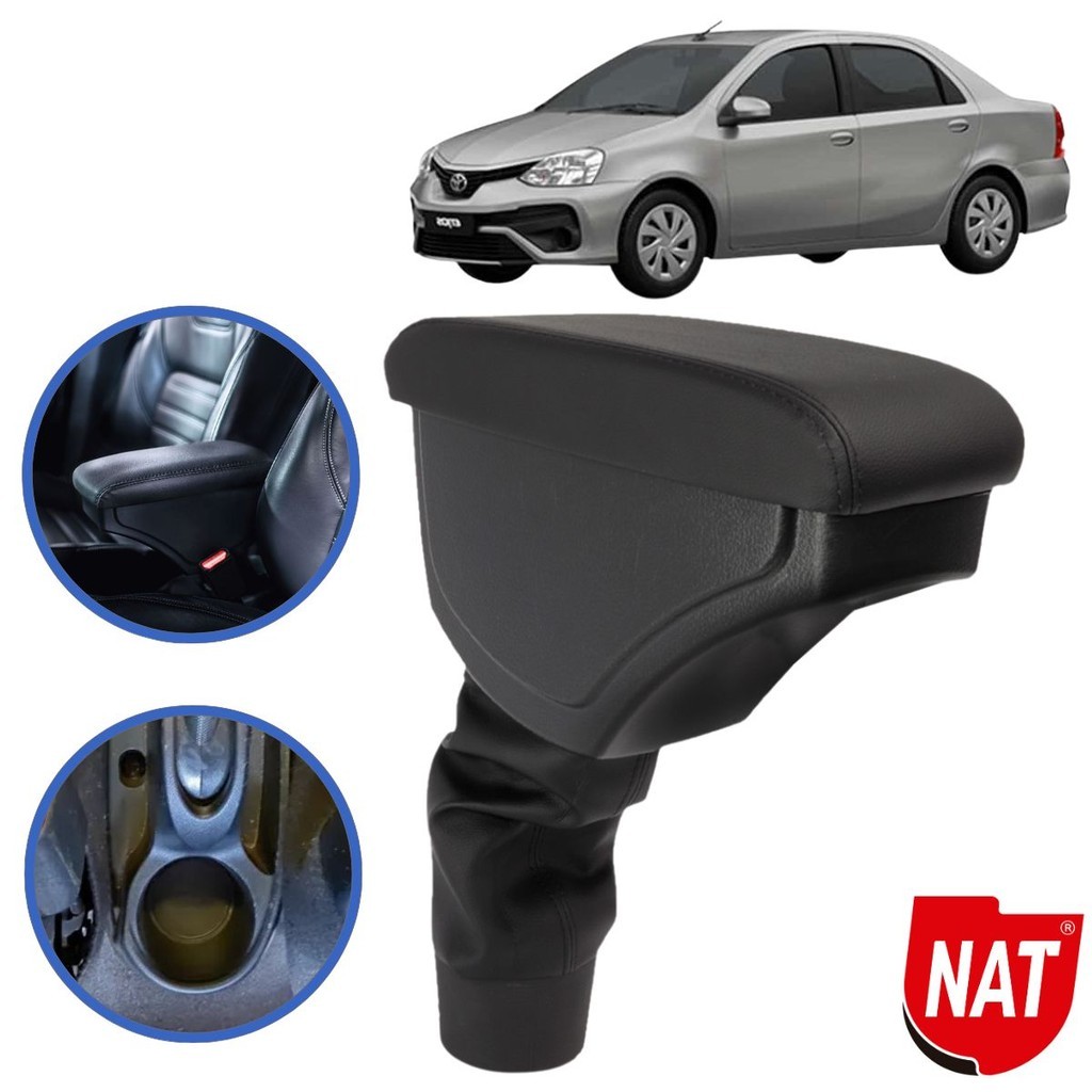 Apoio De Braço Etios 2013 Até 2021 Encosto De Braço Central Toyota Etios Acessorio Para Carro