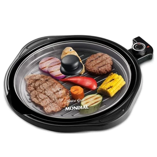 Grill redondo antiaderente 1.200 watts Smart - G-04 - Mondial (110V)