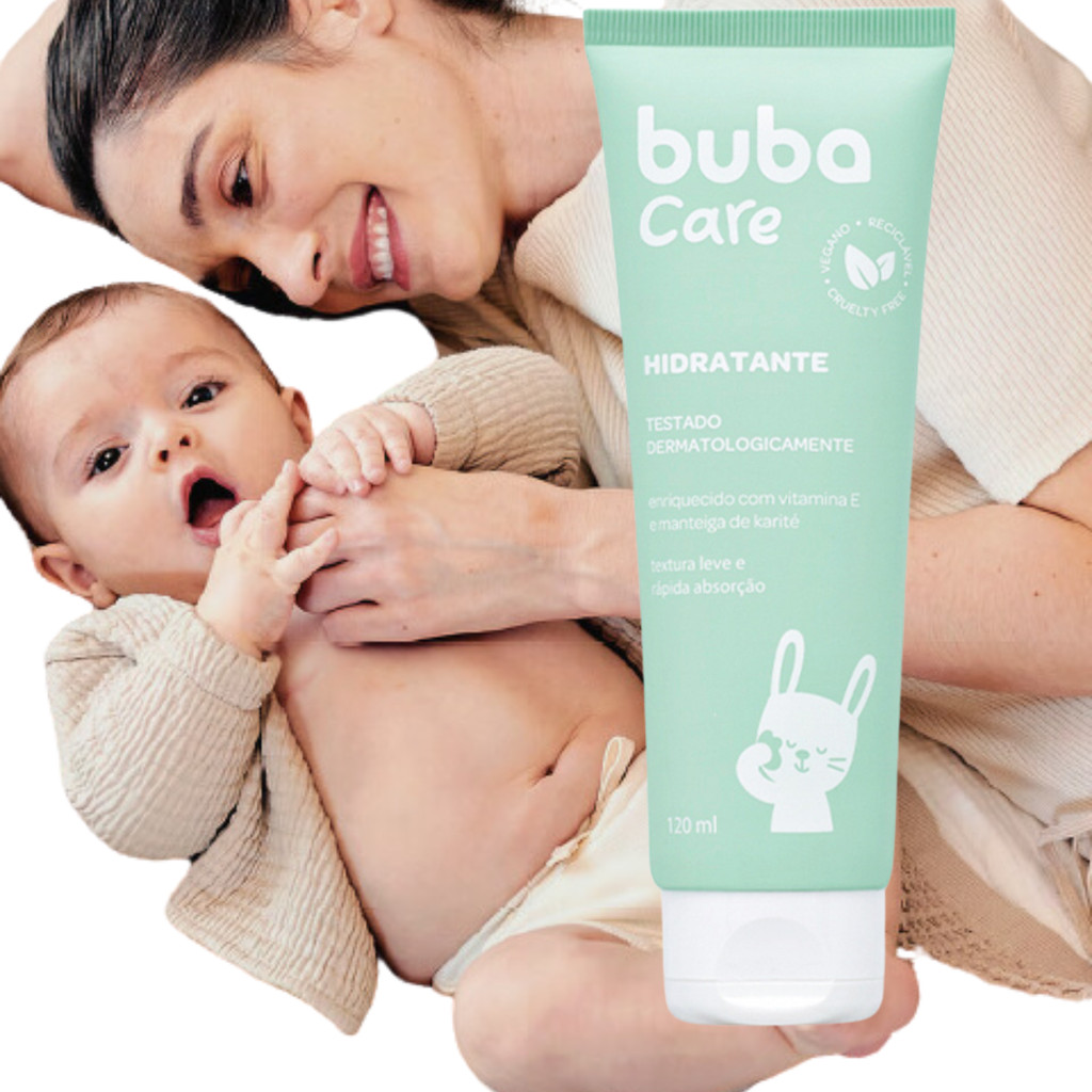 Creme Bebê Hidratante Infantil Buba Suave Vegano Enxoval Criança ...