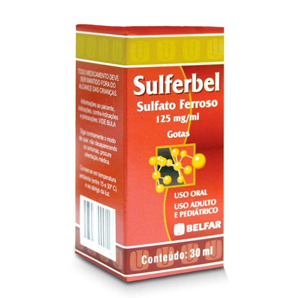 Sulfato Ferroso Infantil Gotas 30ml Ferro Belfar | Shopee Brasil
