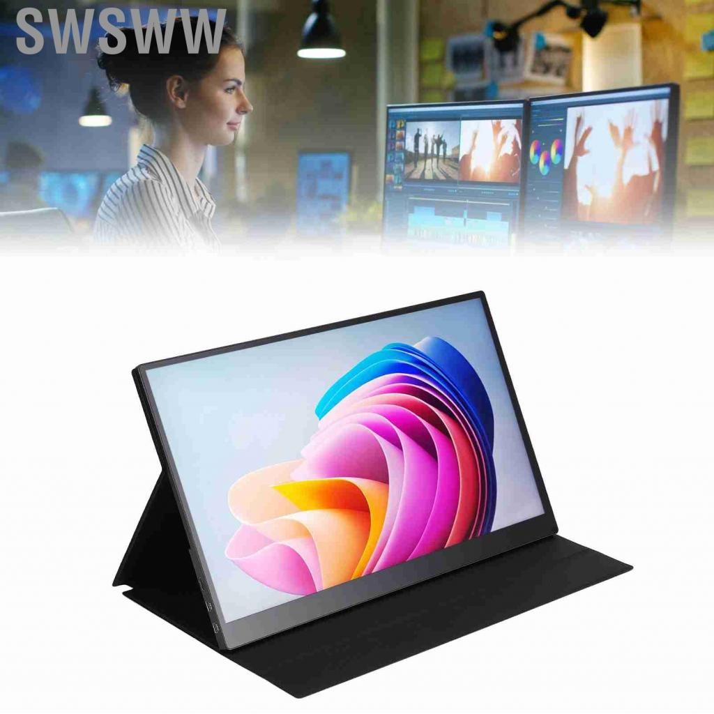 Swsww Laptop External Screen 10 Point Touch Small Gaming Display 17.3 ...