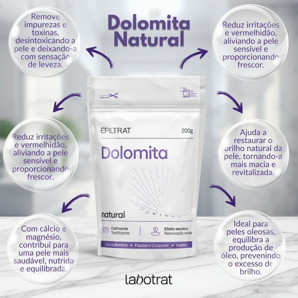 Labotrat Dolomita Cosmetica 200G | Shopee Brasil