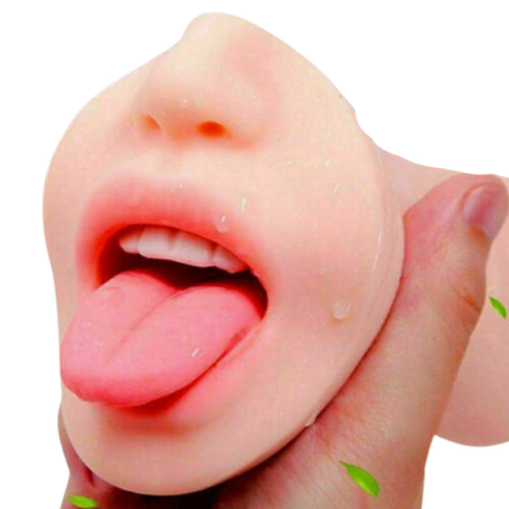 Masturbador Formato Boca Realista Mulher Boneca Sexual Cyberskin Masturbador para Homens