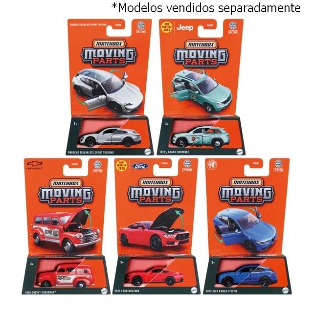 Miniatura de Metal Matchbox Moving Parts 2025 - 1/64 - Mattel