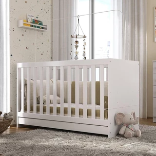 Berço 3 em 1 com Colchão Incluso Multimóveis Elza FG2952 com 3 anos de garantia para o berço em Oferta na Shopee