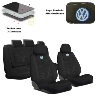 Capas De Bancos Automotivos Carro Em Tecido Original Grosso Para Todos Os Modelos Vw Gol Fox Crossfox Spacefox Voyage