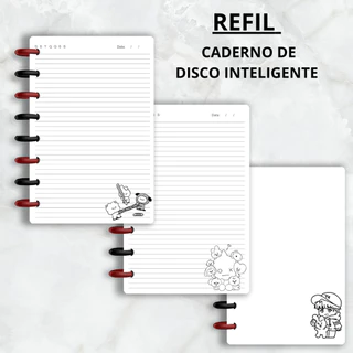 REFIL CADERNO DE DISCO INTELIGENTE BTS