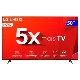 Smart TV LG 50 Polegadas 4K WebOS Comando de Voz 50UT8050PSA