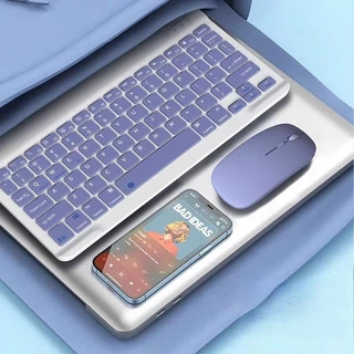 Kit Teclado E Mouse Bluetooth 5.2 Recarregavel Compatível Pc iPhone Android