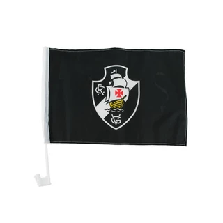 Bandeira Haste Plástico Vidro Carro Vasco