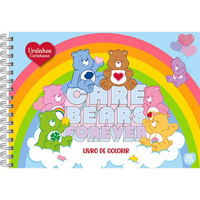 Livro de Colorir Capa Dura Wire-o Ursinhos Carinhosos 48 ffls | Shopee ...