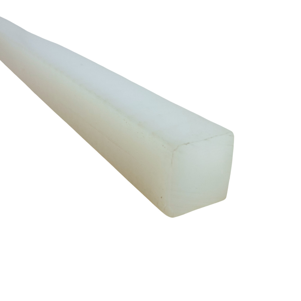 Barra Tarugo de Nylon Tecnil 15x15mm Branca Quadrada 1000mm | Shopee Brasil
