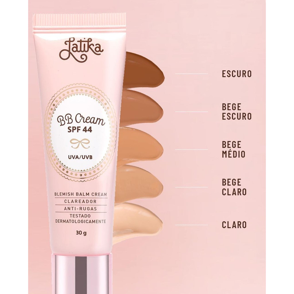 BB Cream SPF 44 Clareador e Anti Rugas Latika | Shopee Brasil