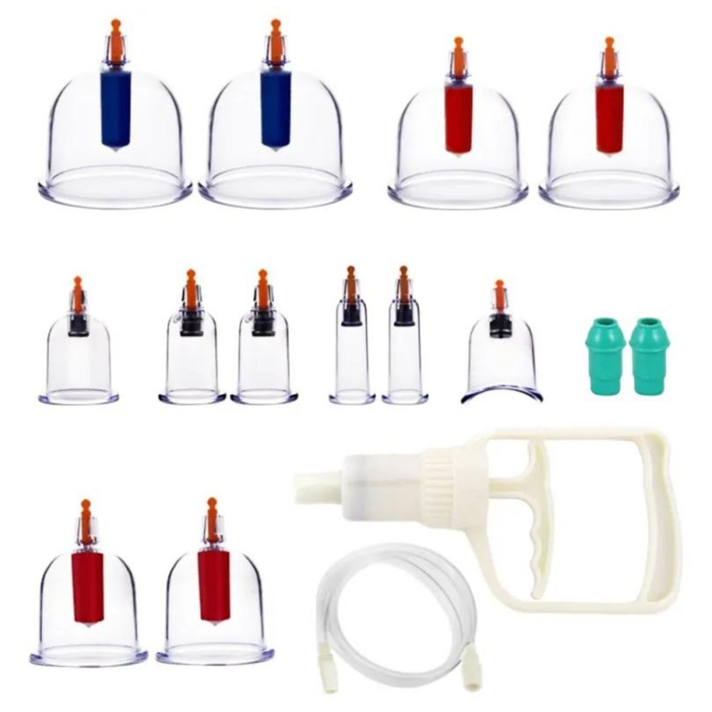 Kit de Ventosas Terapêuticas Tamanho 12 - Massagem para Relaxamento e ...