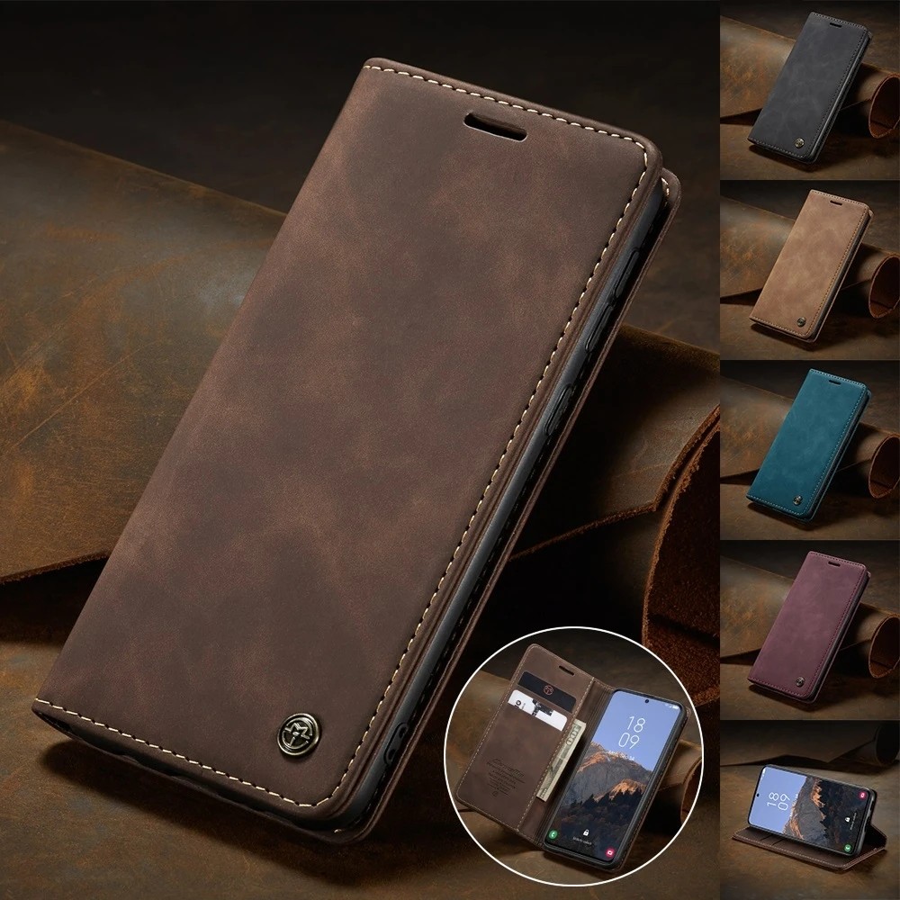 Custodia In Pelle Poco X5 5G Chiusura Magnetica Reversibile - Foto 3