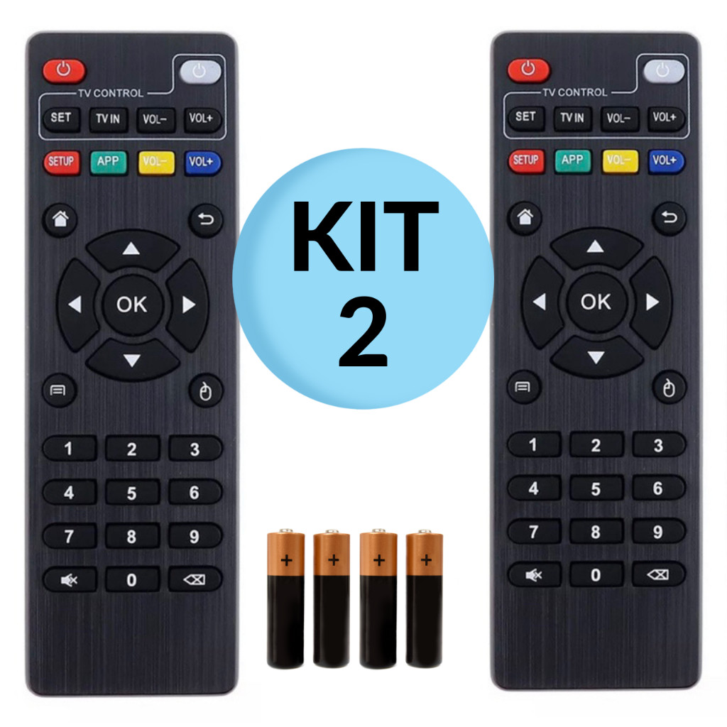 kit Controle Remoto Para Tv Botões Inteligentes Box Aparelho Completo ...