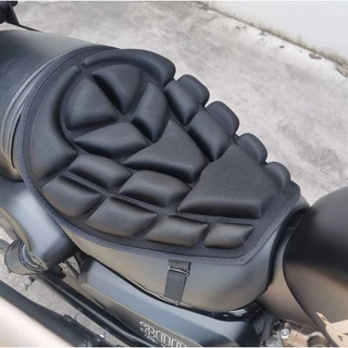 Almofada Assento Respiravel 3D Ergonômica Para Moto Antiderrapante Com Proteção Solar Alivio Costas