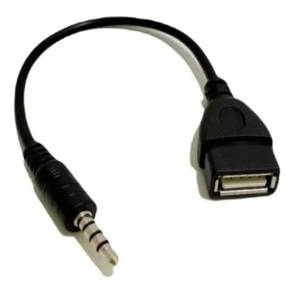 Cabo Adaptador Usb Fêmea 3,5m X P3 Entrada Auxiliar Som Car