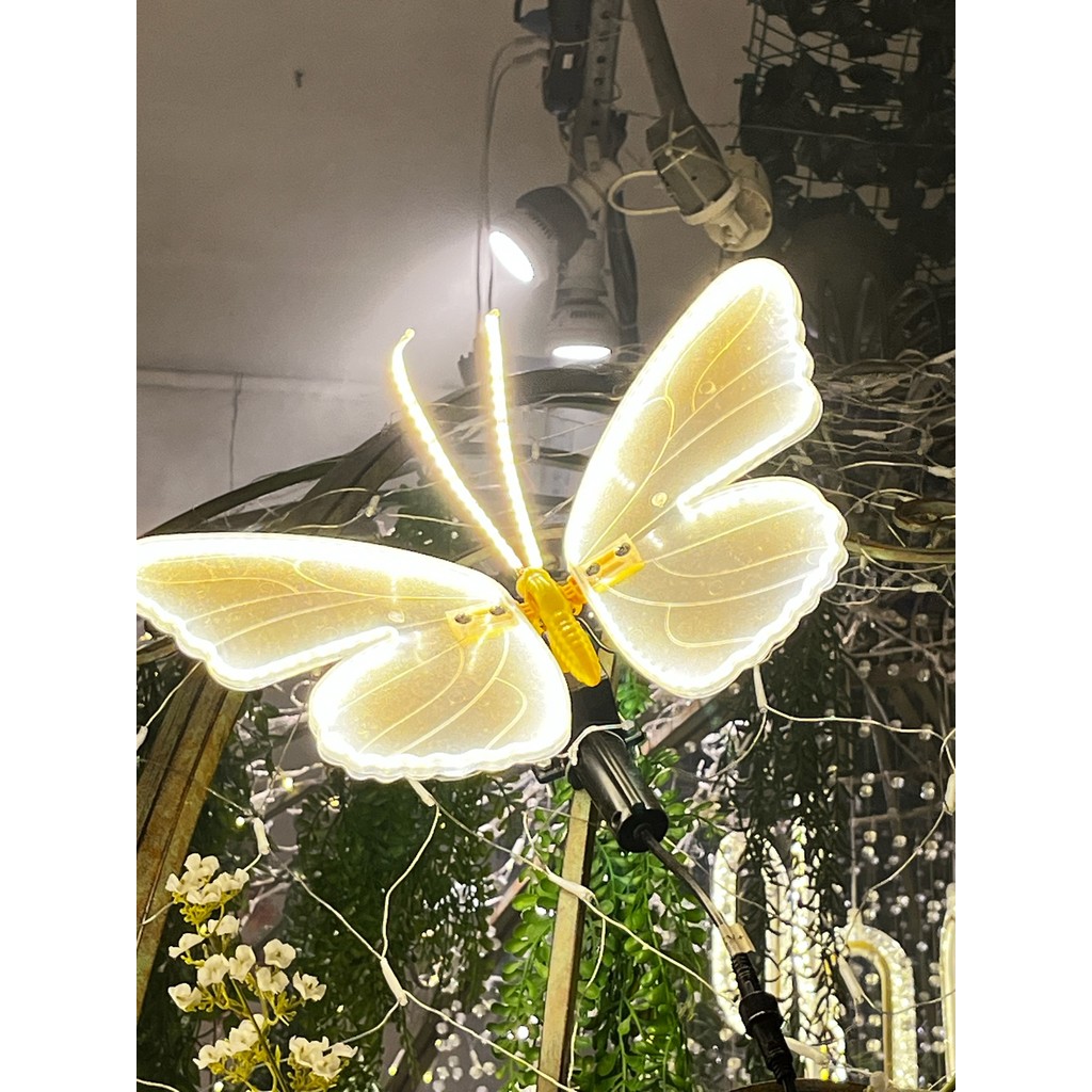 Borboleta com movimento e led de 60cm para decoração c haste | Shopee ...