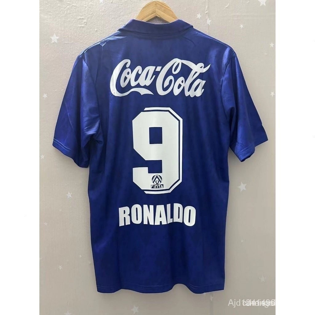 Camisa Retro 1993-1994 Cruzeiro 9 # Ronaldo Futebol ShirtTT-Camisa de manga curta