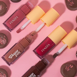 FENZZA LIP TINT CHOCO FUN GLOSS LABIAL GANACHE AU LAIT FLAN FONDUE hot sale em Oferta na Shopee