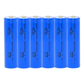 Kit 6 Bateria18650 Li-ion 8800mh 3.7v Lanterna Tática Led