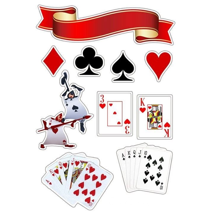 Topo Topper de Bolo Personalizado Nome Baralho Jogo de Carta | Shopee ...