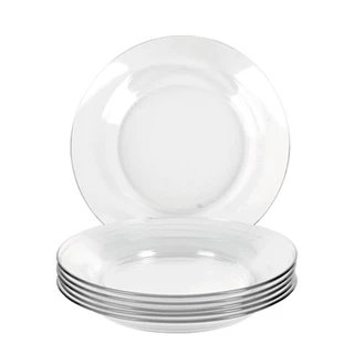 Conjunto de Pratos Fundos Duralex Vidro Astral 24 Peças em Oferta na Shopee