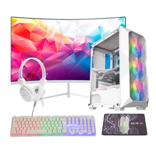 Computador Pc Gamer Intel core I7, 16gb Ram, 480ssd, Placa de Video 4gb Tela 23 curva wifi