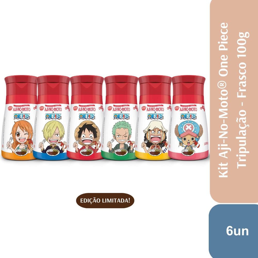 Kit Ajinomoto One Piece Amigos Frasco Com 6 Unidades