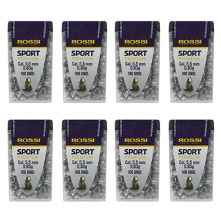 Chumbinho Carabina Pressao 5.5 Rossi Sport Premium - 800un